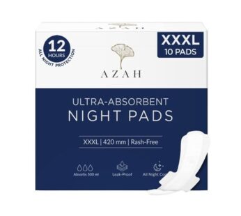 Azah XXXL Night Sanitary Pads (Pack of 10)