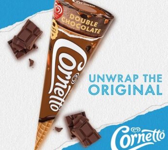 Kwality Walls Cornetto Double Chocolate Frozen Dessert Cone