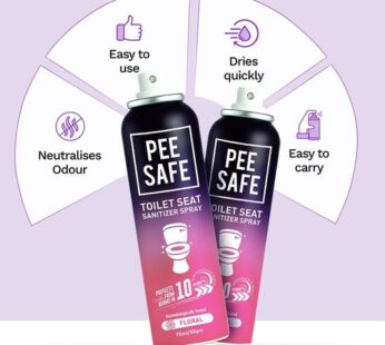 Pee Safe Toilet Seat Sanitizer Spray (Floral)