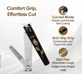 Vega Large Nail Clipper (Black)