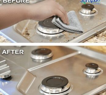 Softspun Microfiber Mesh Wire Steel Scrubber